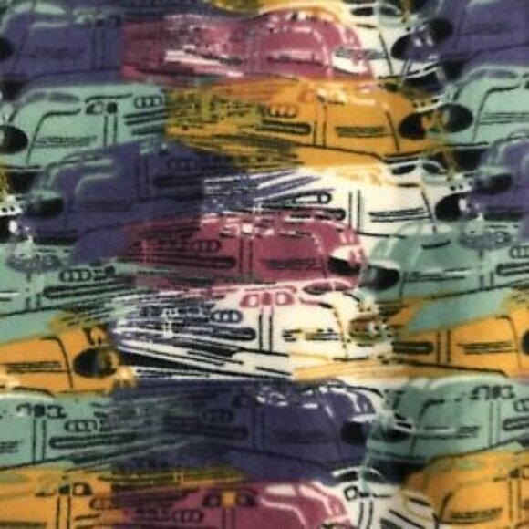 NWT LulaRoe OS High Speed Train Pattern Transportation Leggings One Size LLR NEW - Picture 3 of 4